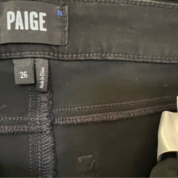 Rag & Bone Raw Hem Ankle Skinny Jeans Black Raw Hem - Picture 3 of 3